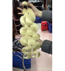 Blonde 613 Virgin Human Hair Weft Bundles